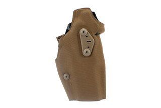Safariland Glock 19 Optic Tactical Holster 6354DO features a coyote brown finish